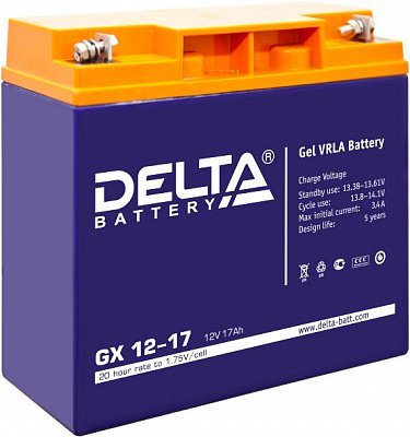 Аккумуляторная батарея Delta GX 12-17