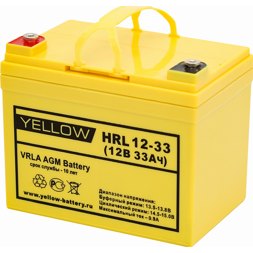 Аккумуляторная батарея YELLOW VL 12-33