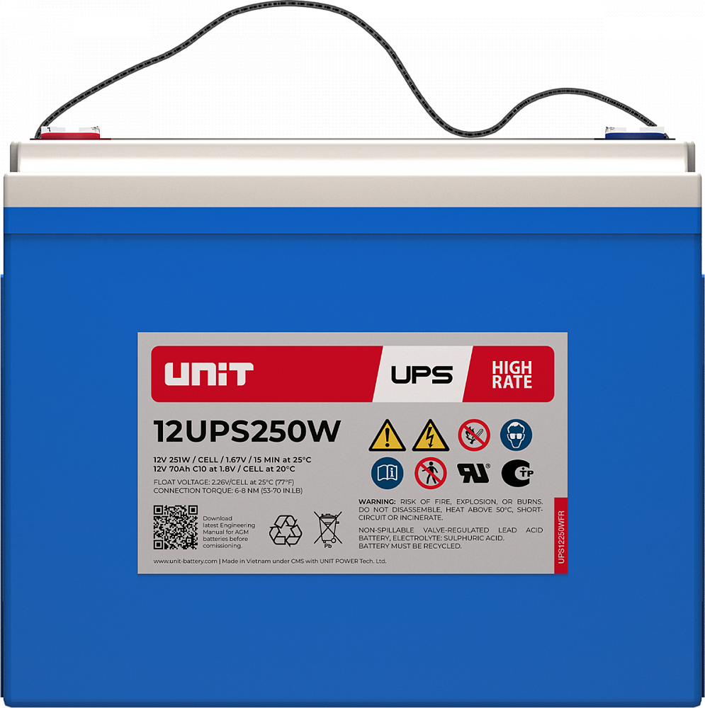 Аккумуляторная батарея UNIT 12UPS250W
