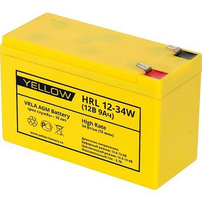 Аккумуляторная батарея Yellow HRL 12-34W