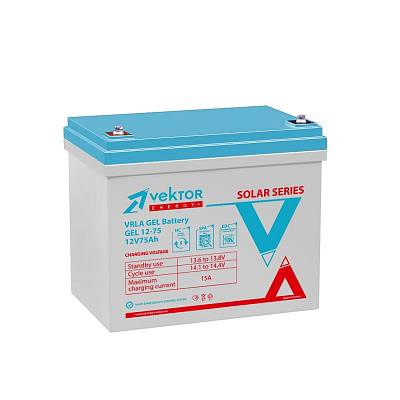 Аккумуляторная батарея Vektor Energy GEL 12-75