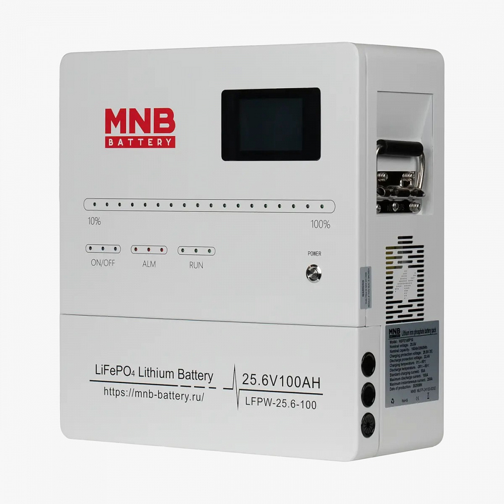 Аккумуляторная батарея MNB Battery LFPW-25.6-100 LCD Touch (25.6В, 100 Ач, LiFePO4)