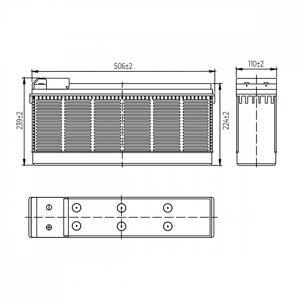 Аккумуляторная батарея MNB MR105-12FT L
