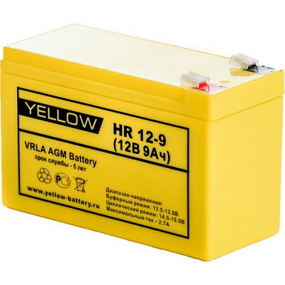 Аккумуляторная батарея Yellow HR 12-9