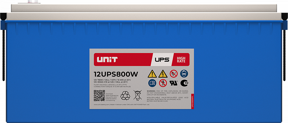 Аккумуляторная батарея UNIT 12UPS800W