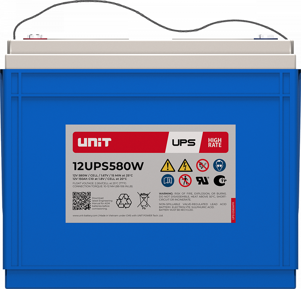 Аккумуляторная батарея UNIT 12UPS580W