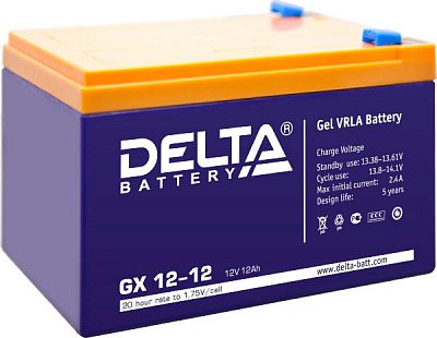 Аккумуляторная батарея Delta GX 12-12