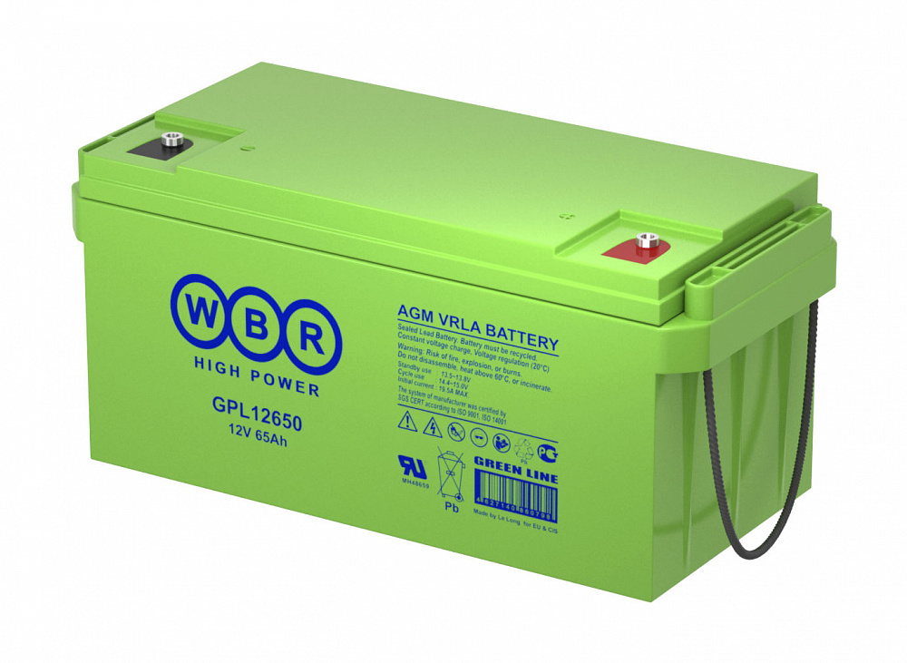 Аккумуляторная батарея WBR GPL12650