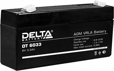 Аккумуляторная батарея Delta DT 6033