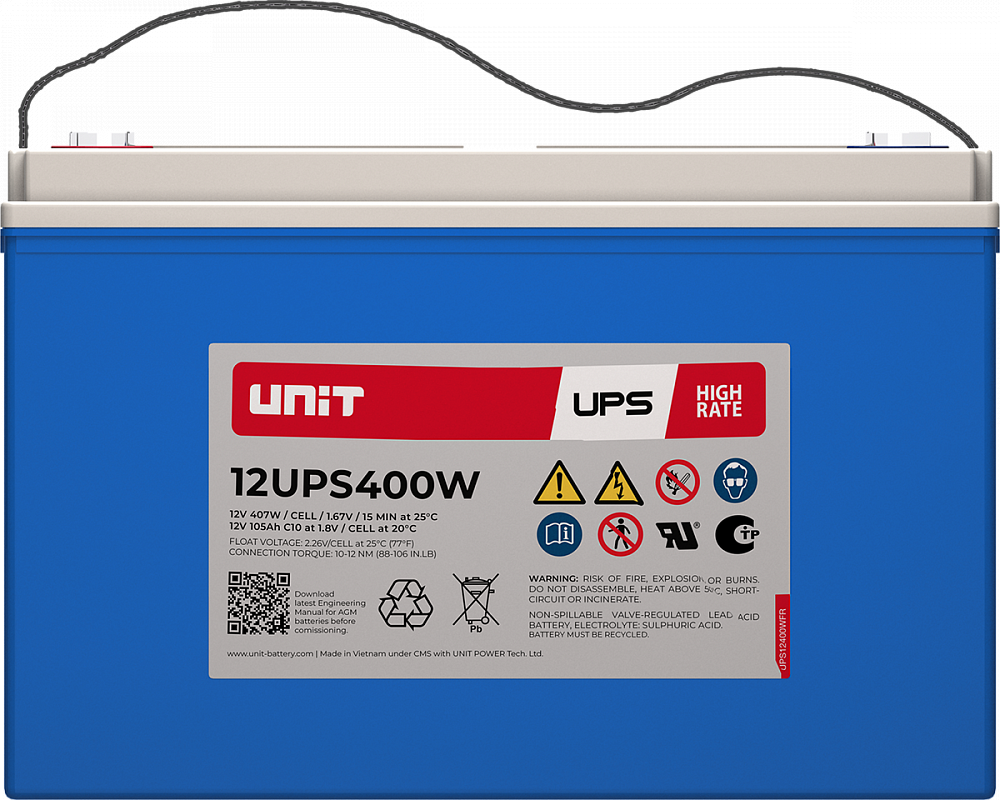 Аккумуляторная батарея UNIT 12UPS400W