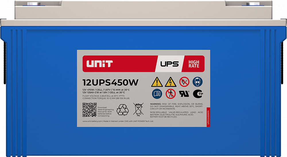 Аккумуляторная батарея UNIT 12UPS450W