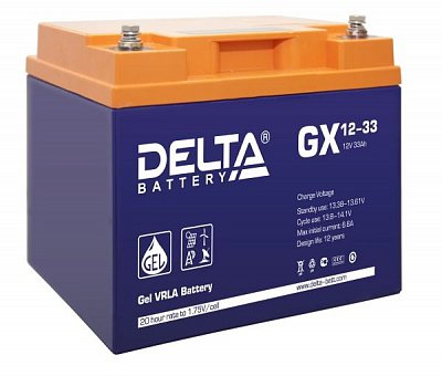 Аккумуляторная батарея Delta GX 12-33