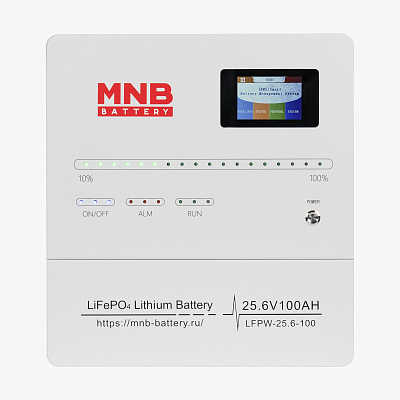 Аккумуляторная батарея MNB Battery LFPW-25.6-100 LCD Touch (25.6В, 100 Ач, LiFePO4)