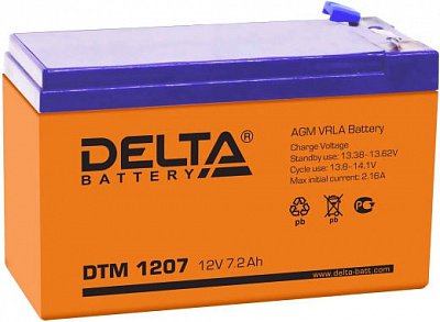 Аккумуляторная батарея Delta DTM 1207