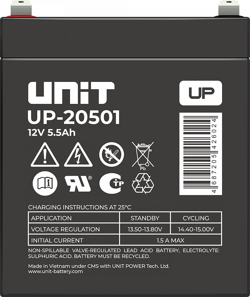 Аккумуляторная батарея UNIT UP-20501