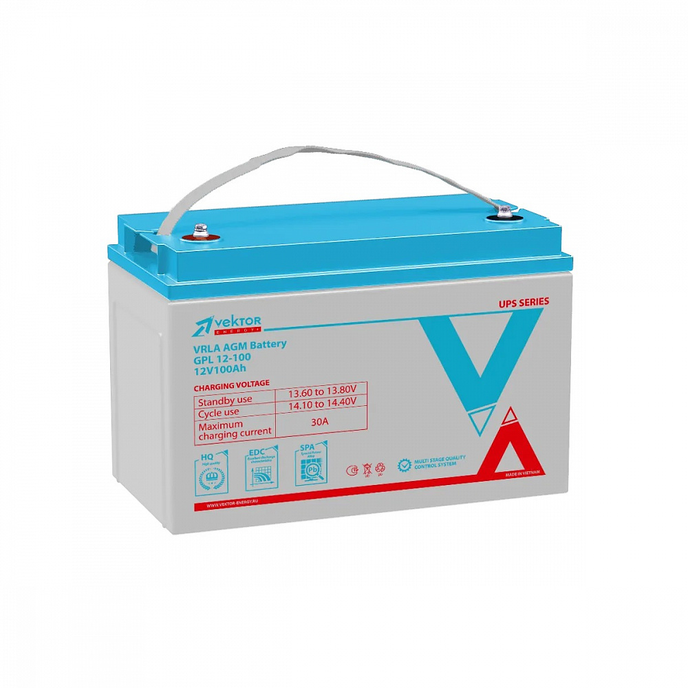 Аккумуляторная батарея Vektor Energy GPL 12-100S