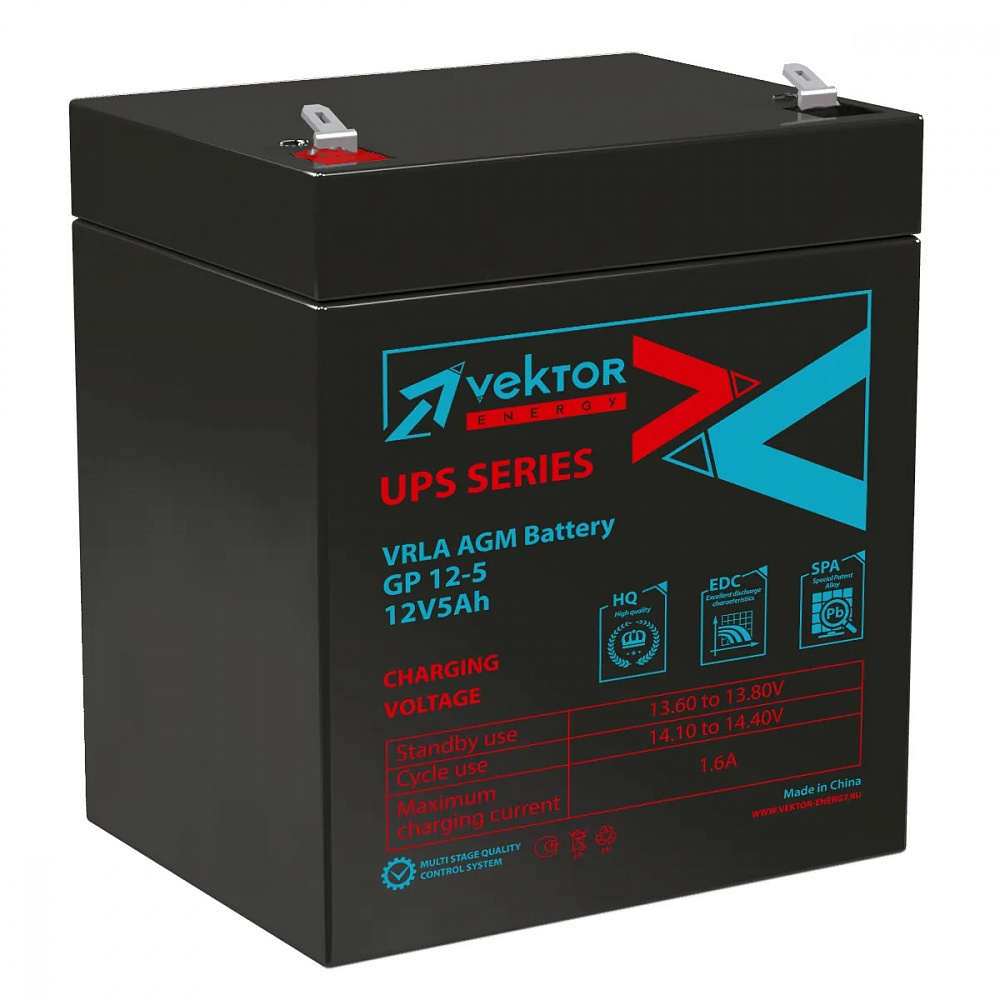 Аккумуляторная батарея Vektor Energy GP 12-5S
