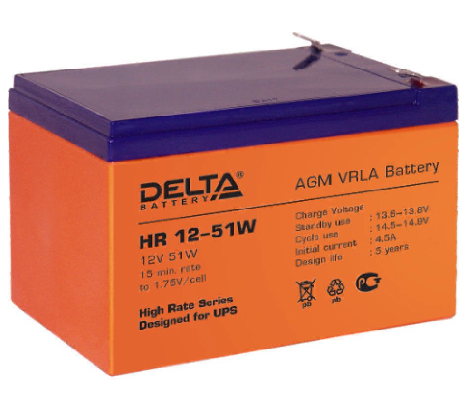 Аккумуляторная батарея DELTA HR 12-51W