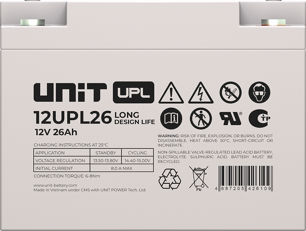 Аккумуляторная батарея UNIT 12UPL26