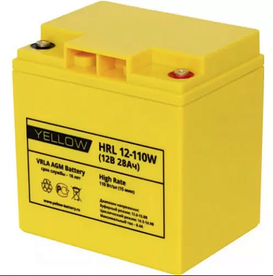 Аккумуляторная батарея Yellow HRL 12-100W