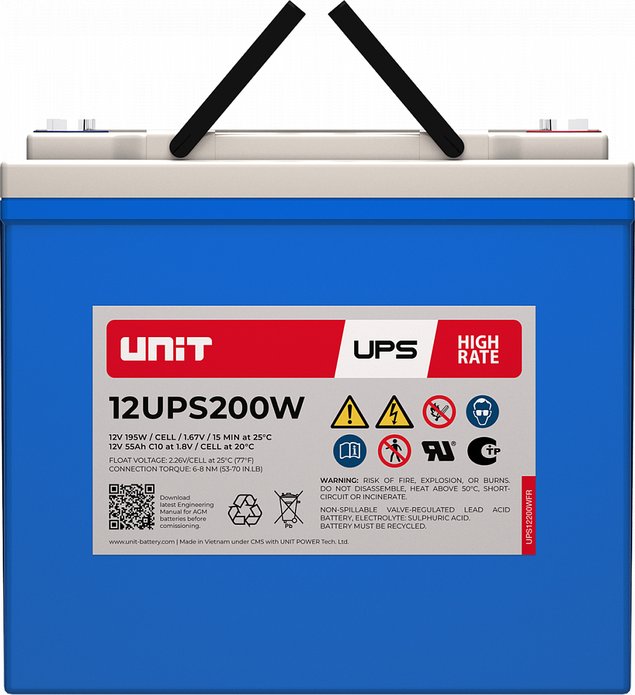 Аккумуляторная батарея UNIT 12UPS200W