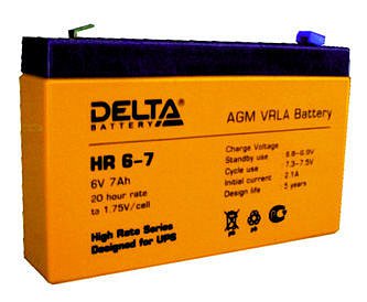 Аккумуляторная батарея Delta HR 6-7,2