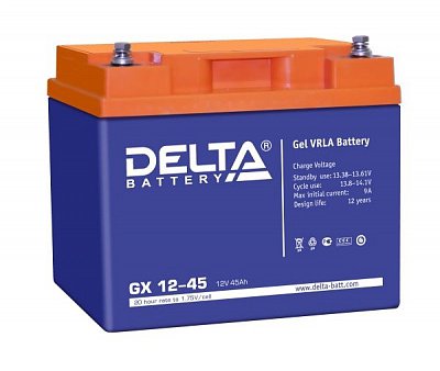 Аккумуляторная батарея Delta GX 12-45