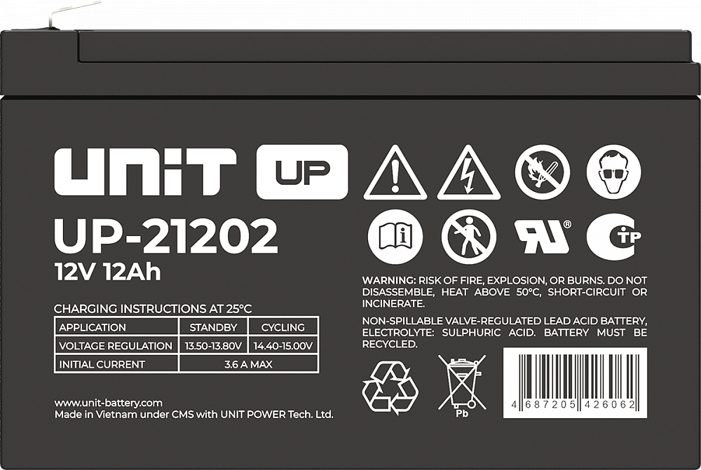 Аккумуляторная батарея UNIT UP-21202