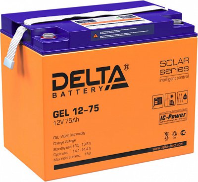 Аккумуляторная батарея Delta GEL 12-75