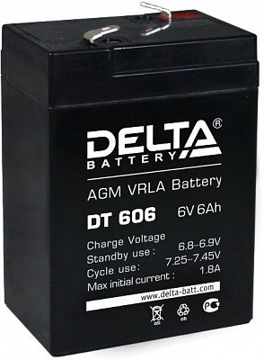 Аккумуляторная батарея Delta DT 606
