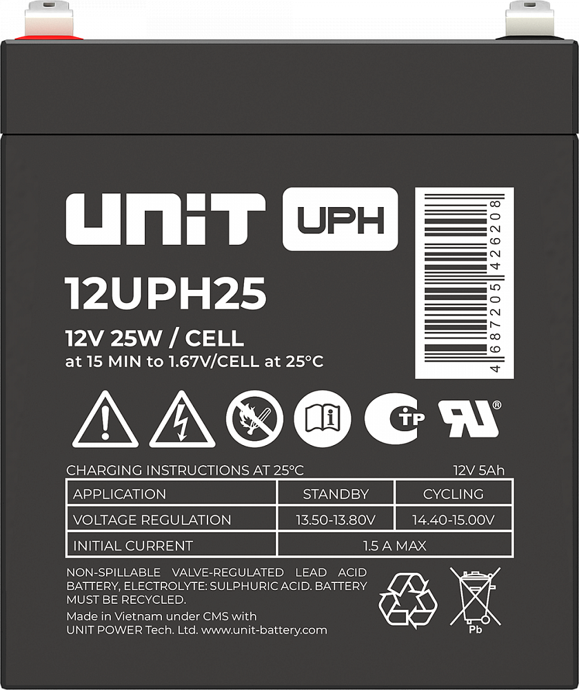 Аккумуляторная батарея UNIT 12UPH25