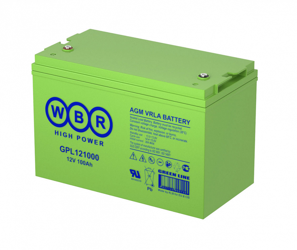 Аккумуляторная батарея WBR GPL121000 A