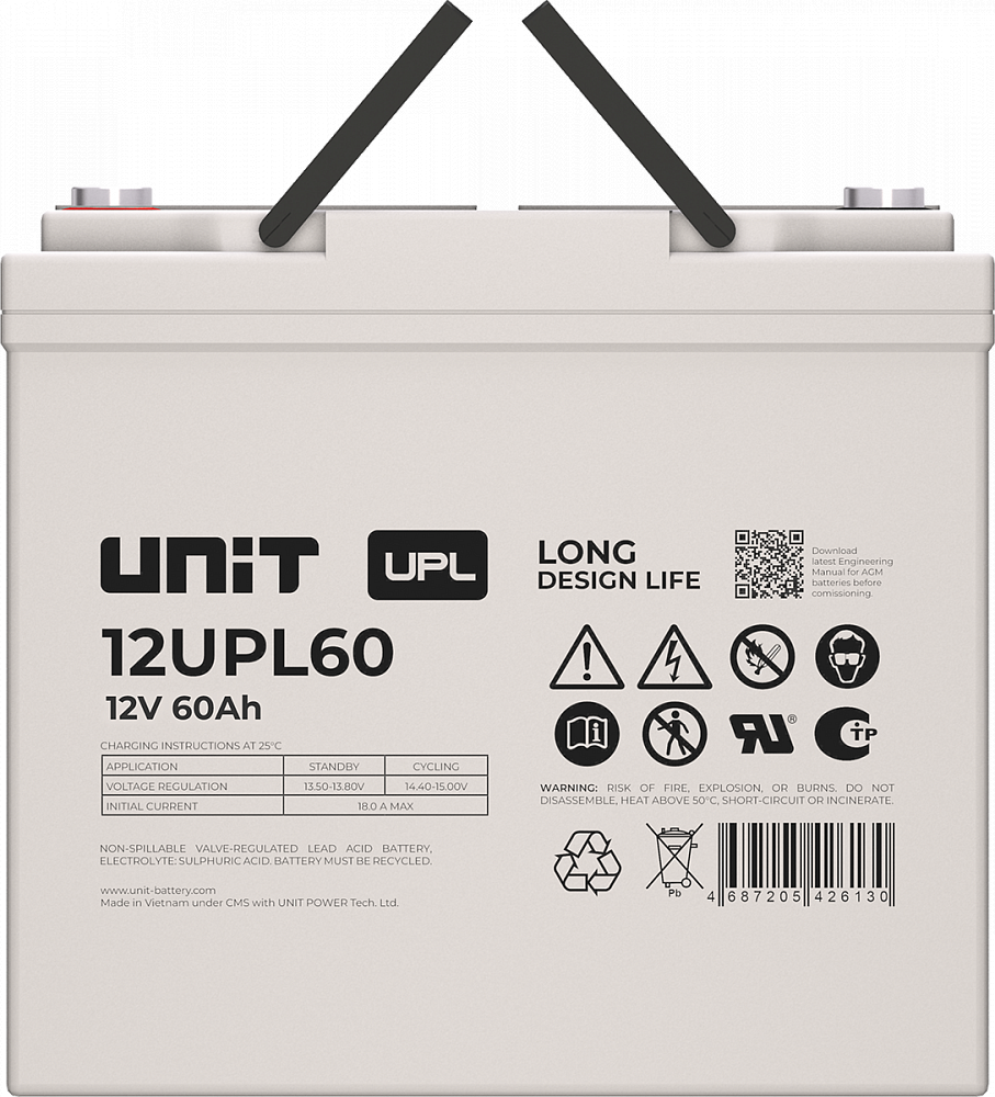 Аккумуляторная батарея UNIT 12UPL60