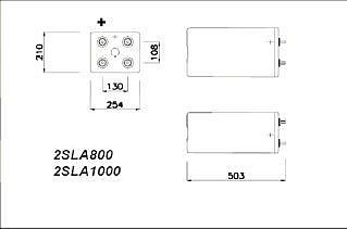 Аккумуляторная батарея Fiamm 2 SLA 800